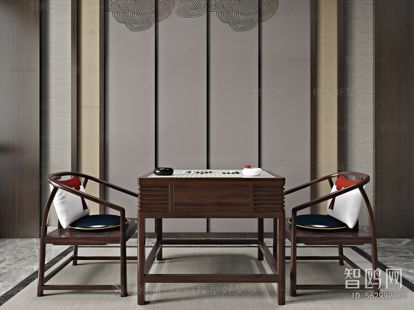 New Chinese Style Entertainment Table And Chair