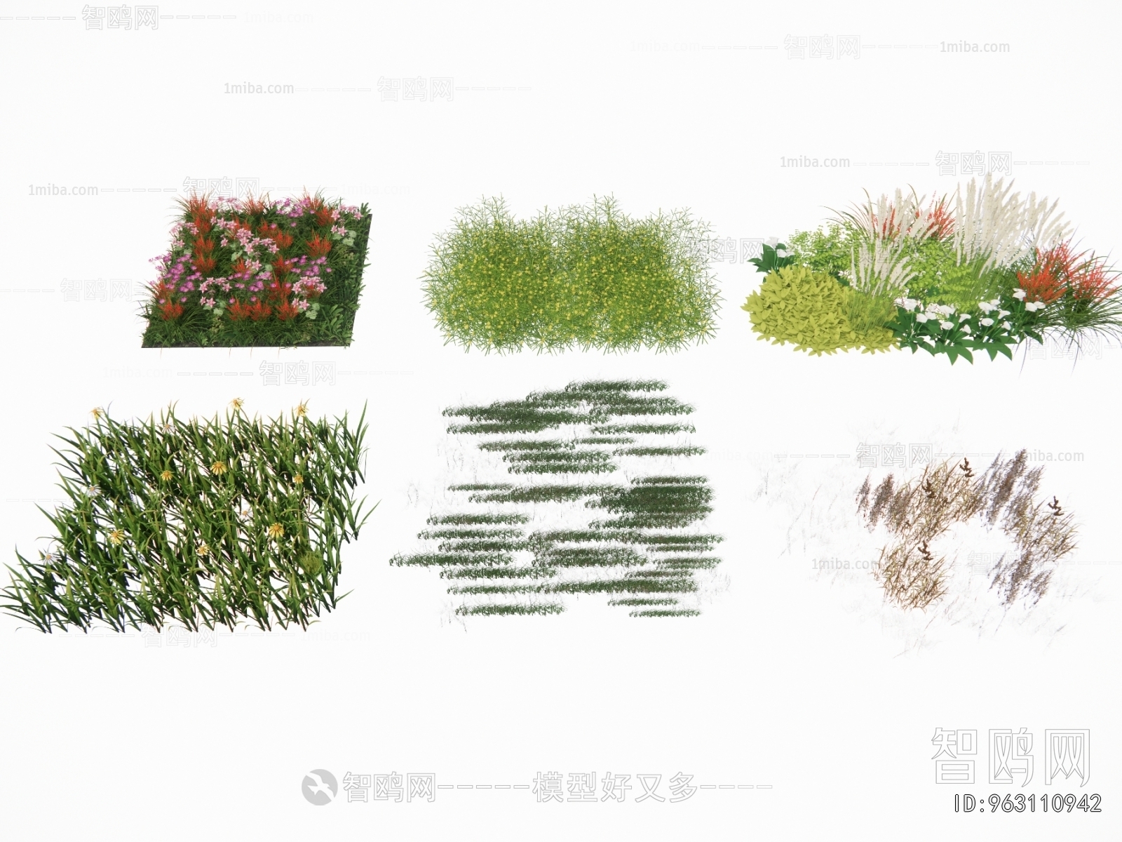 Modern Flowers And Grass