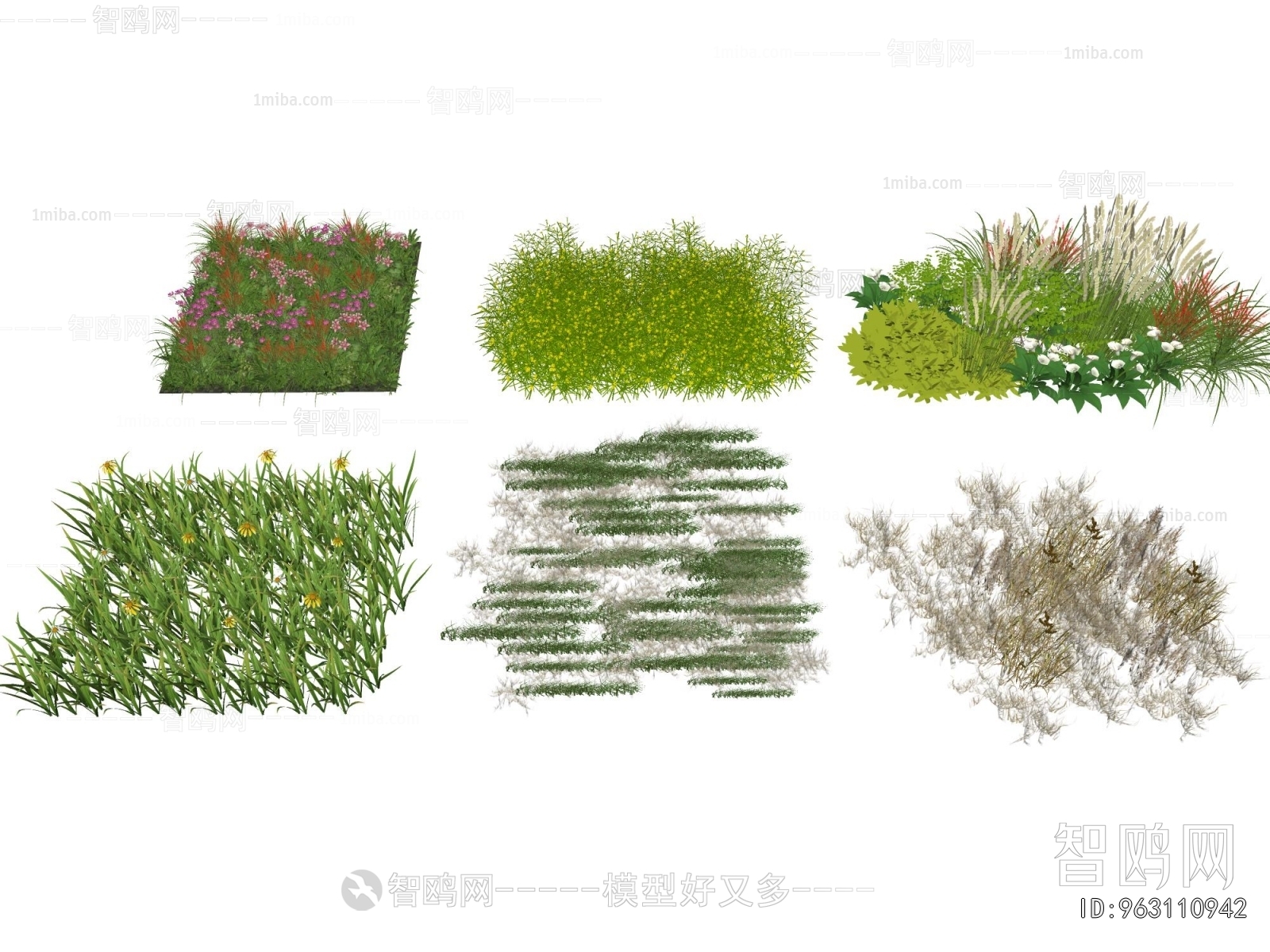 Modern Flowers And Grass