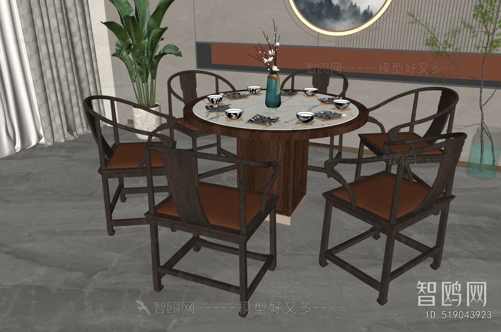 New Chinese Style Dining Table And Chairs