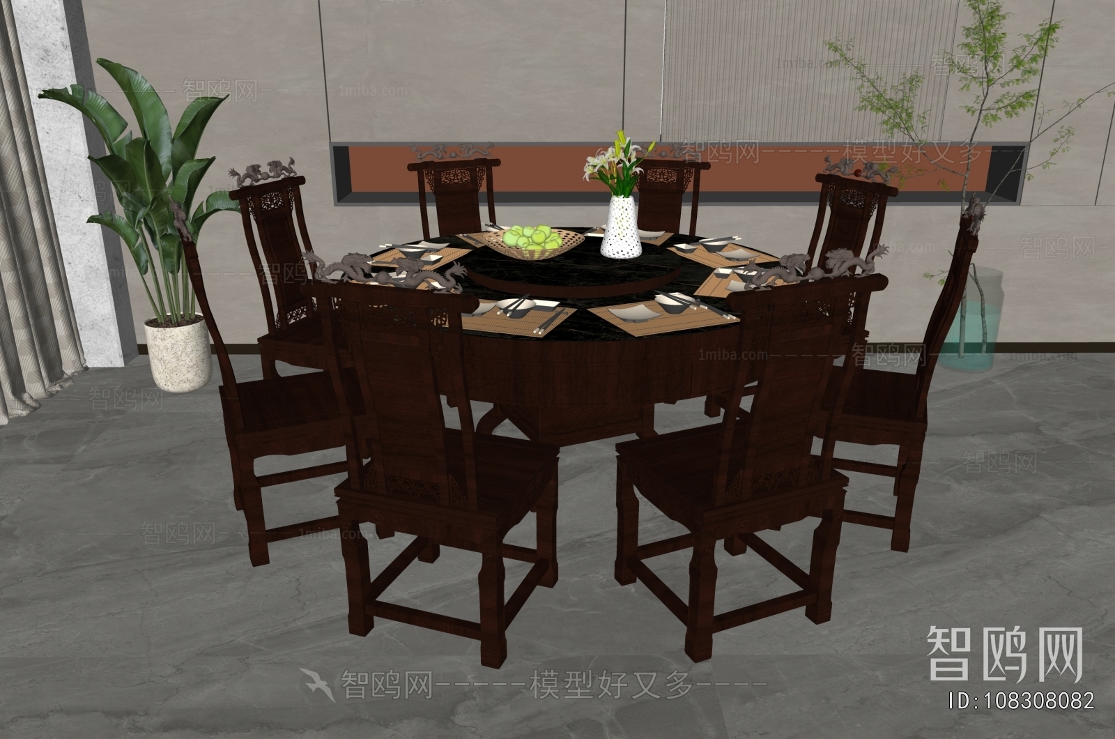 New Chinese Style Dining Table And Chairs