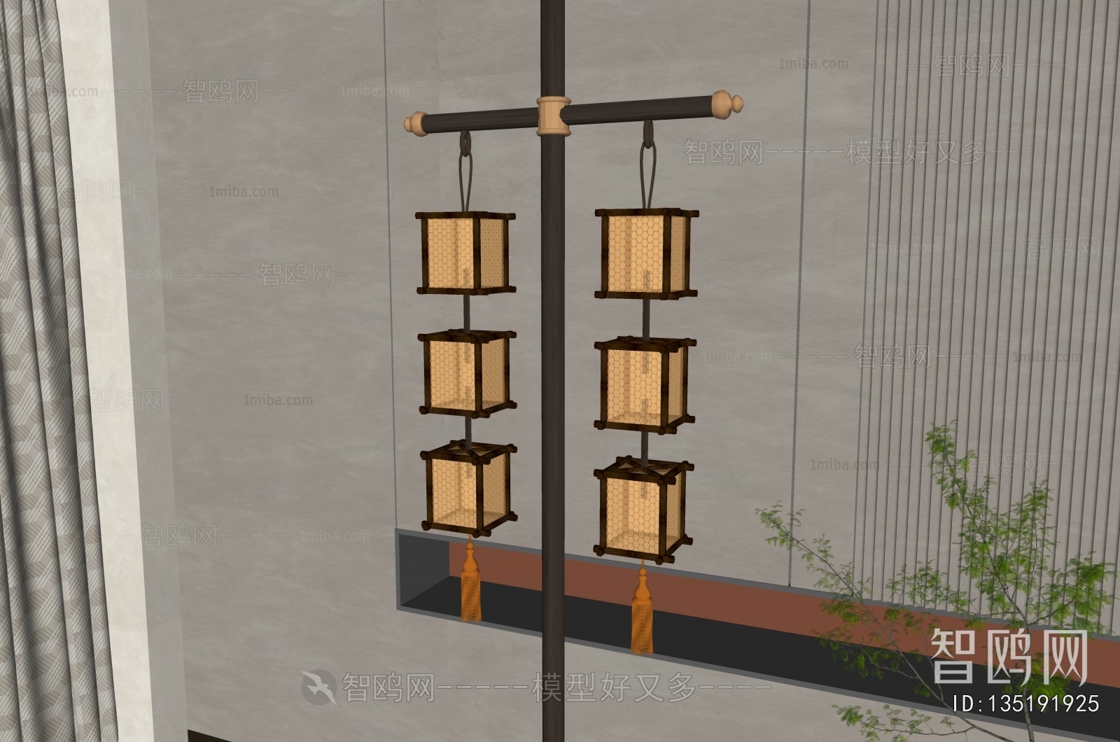 新中式古镇灯笼 吊灯