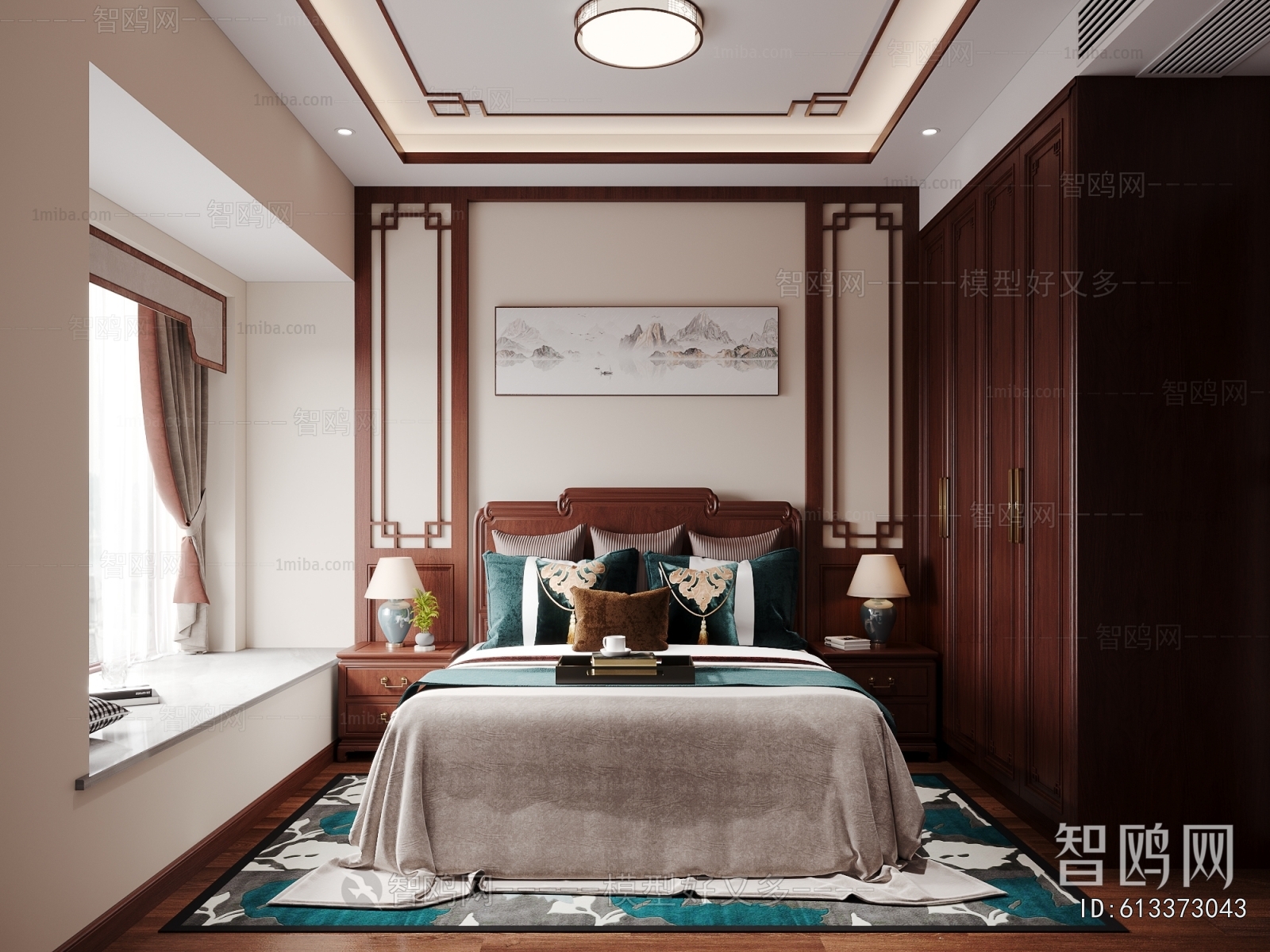 New Chinese Style Bedroom