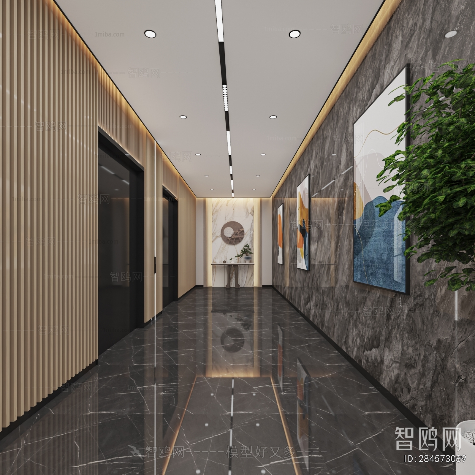 Modern Corridor/elevator Hall