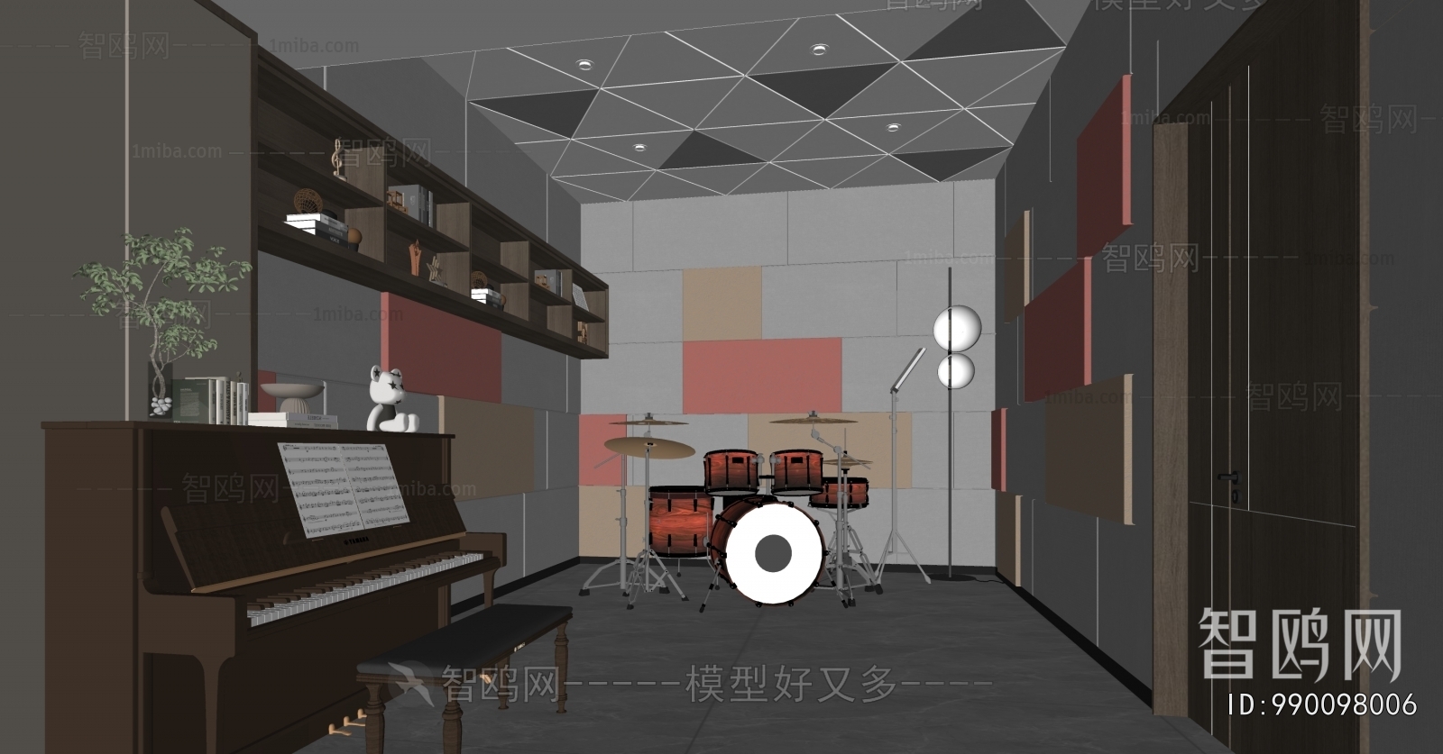 Modern Piano Room