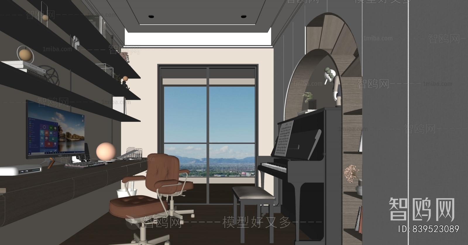 Modern Piano Room