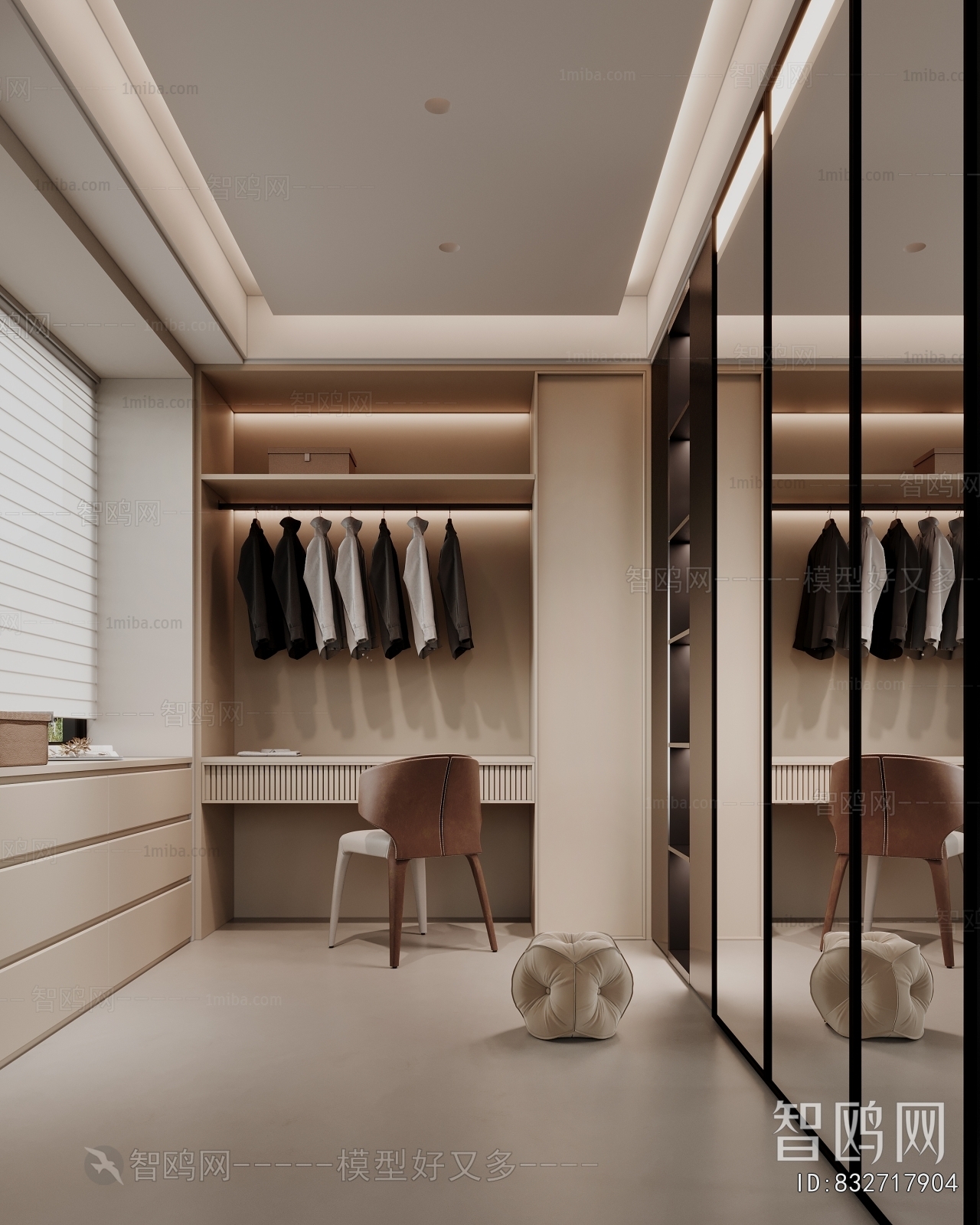 Modern Clothes Storage Area