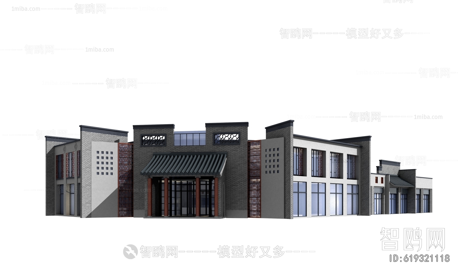 Chinese Style Appearance Of Commercial Building