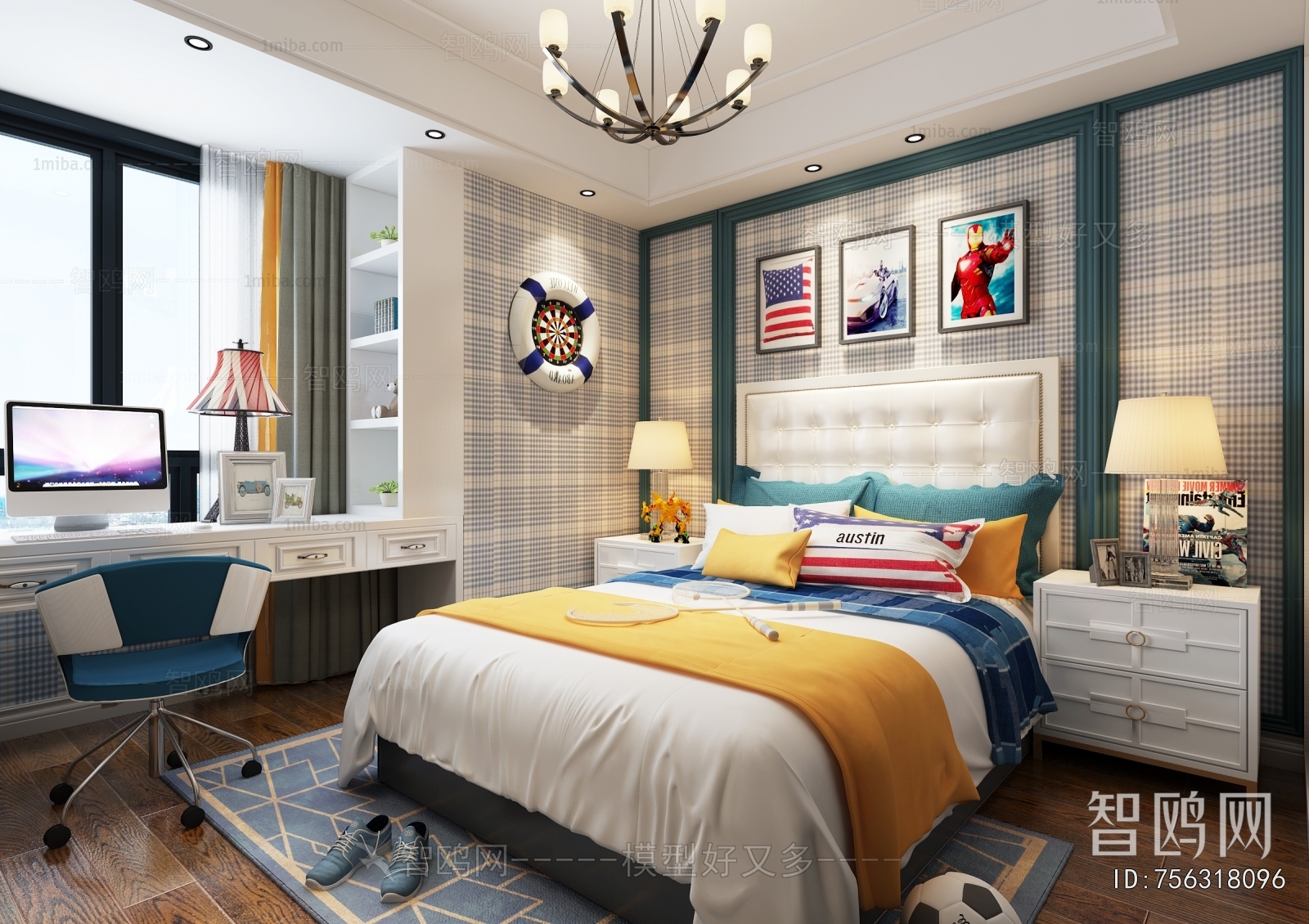 American Style Bedroom