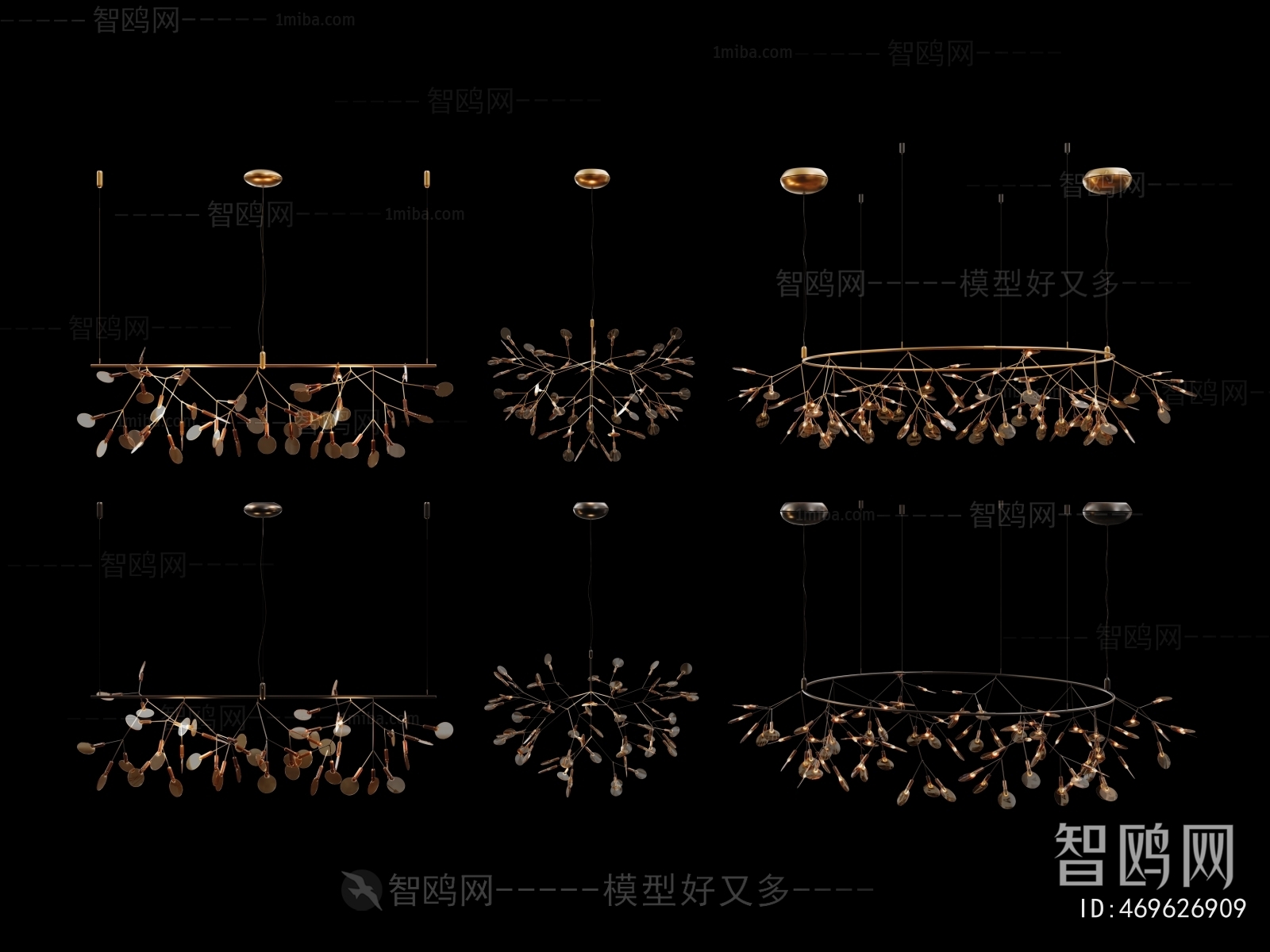 现代轻奢星星吊灯