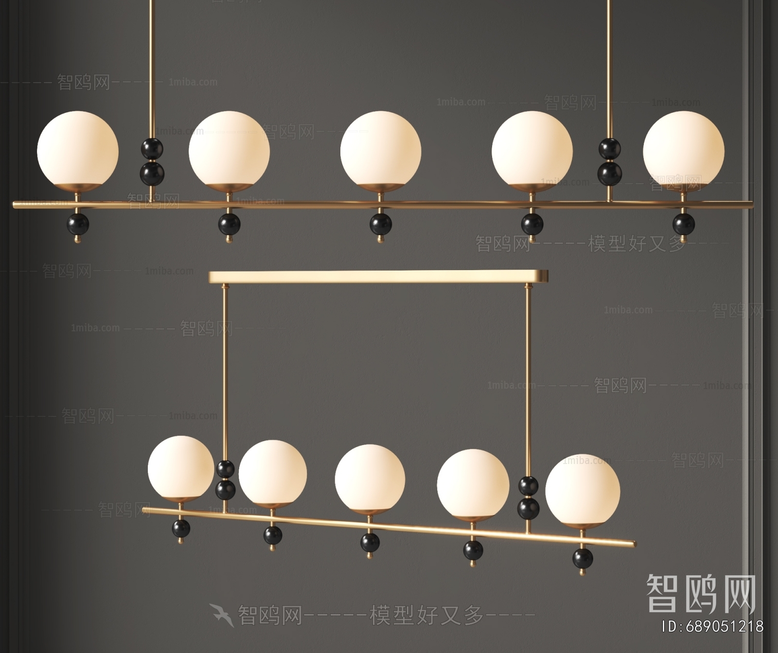 Modern Long Chandelier