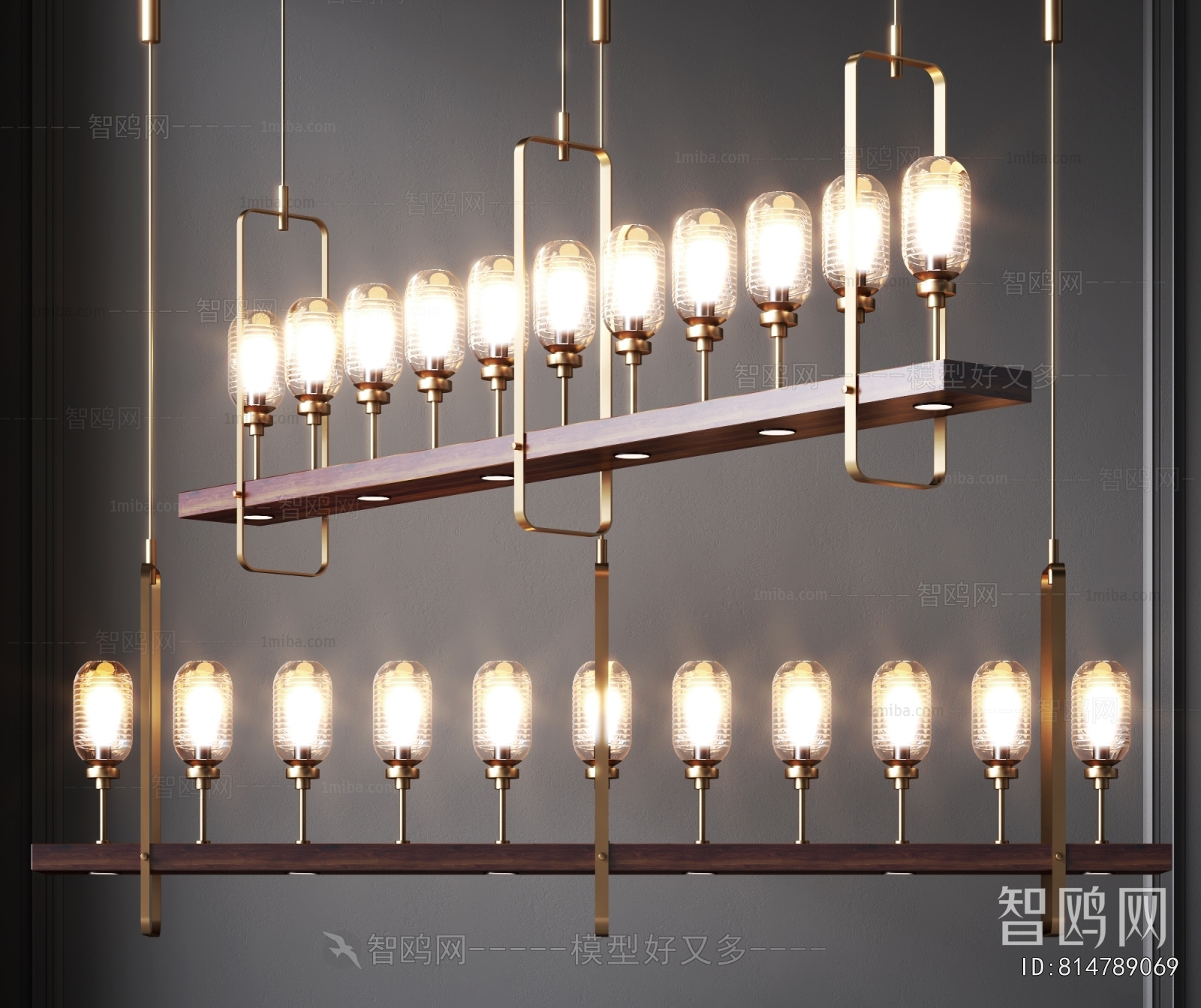 Modern Long Chandelier