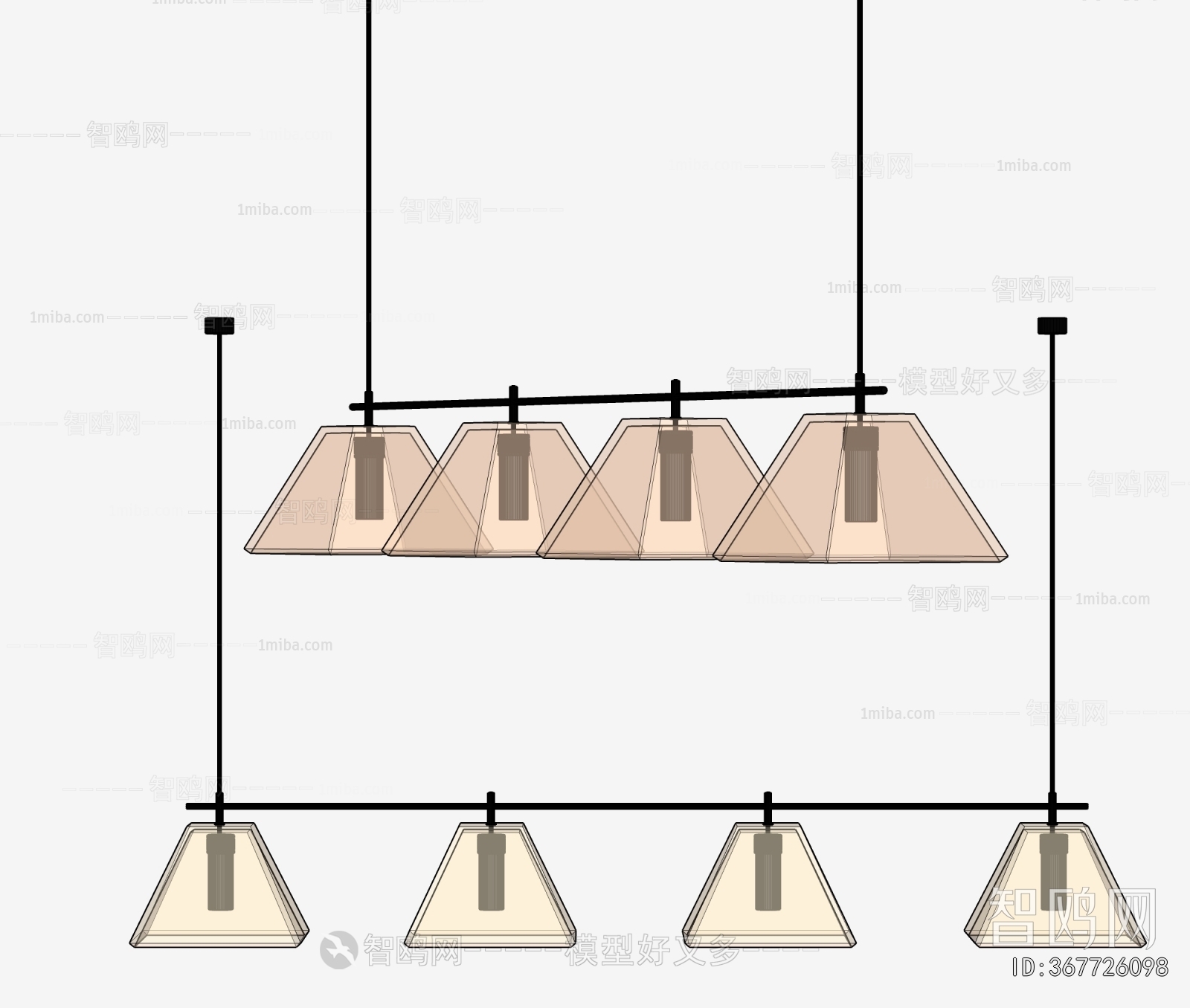 Modern Long Chandelier