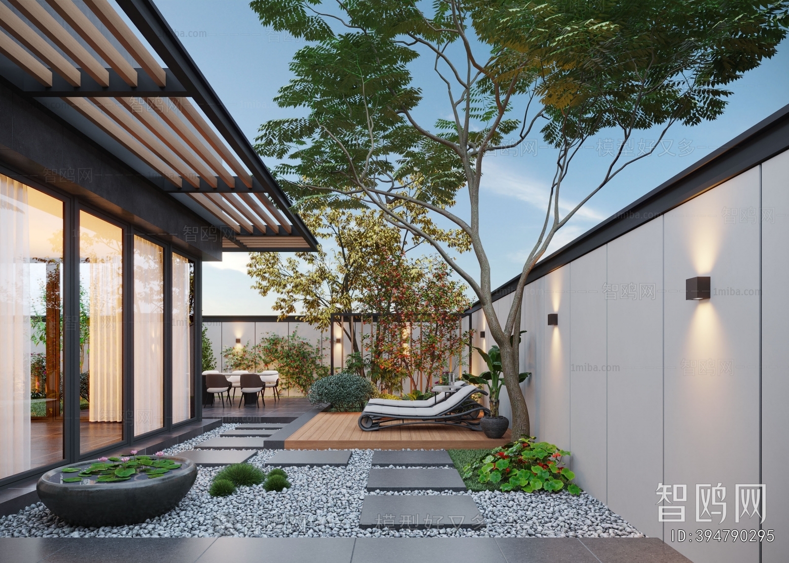 Modern Courtyard/landscape