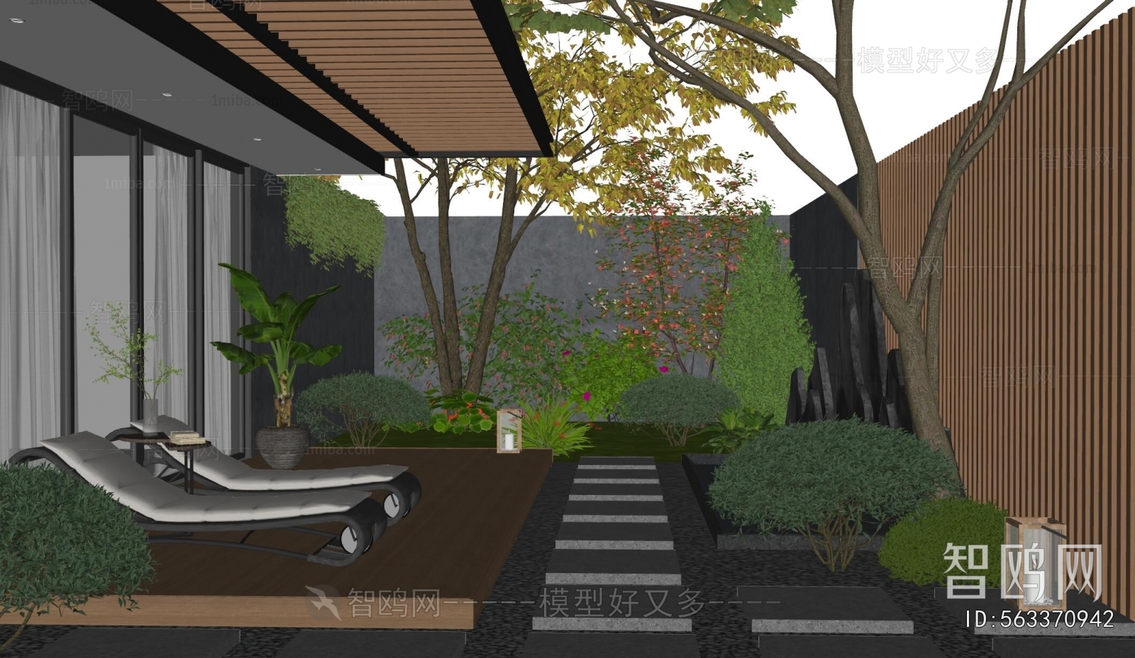 Modern Courtyard/landscape