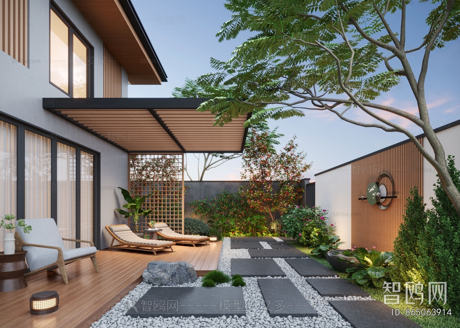 Modern Courtyard/landscape