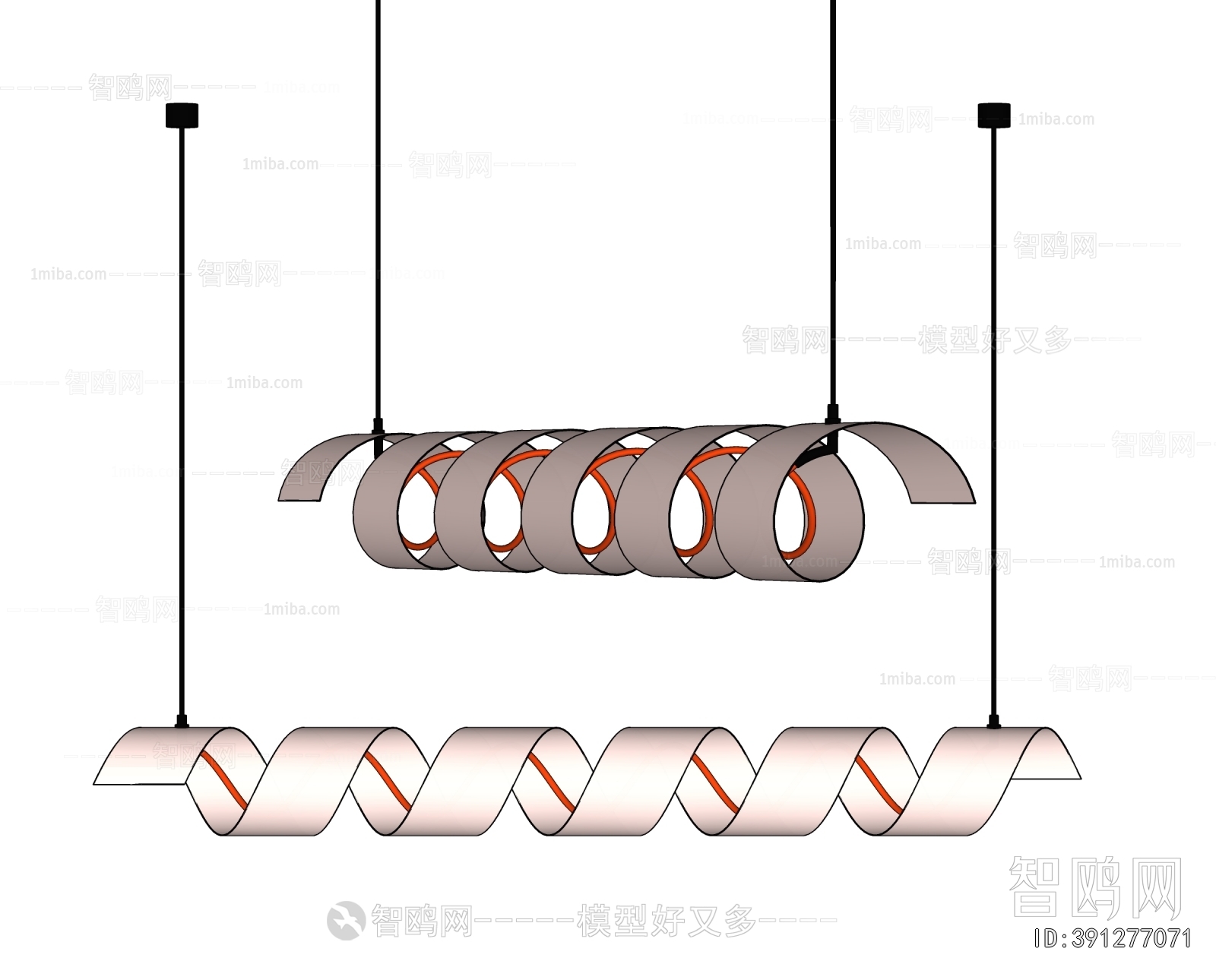 Modern Long Chandelier