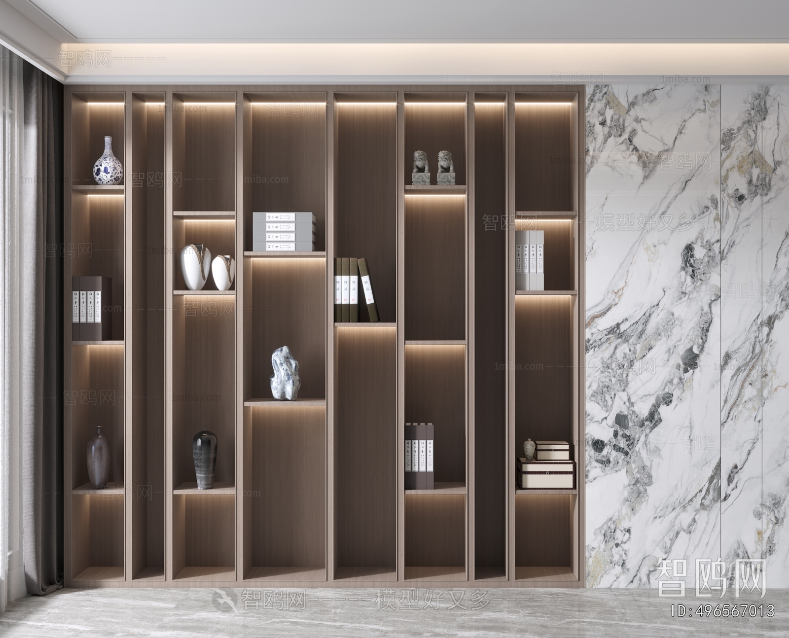 New Chinese Style Bookcase