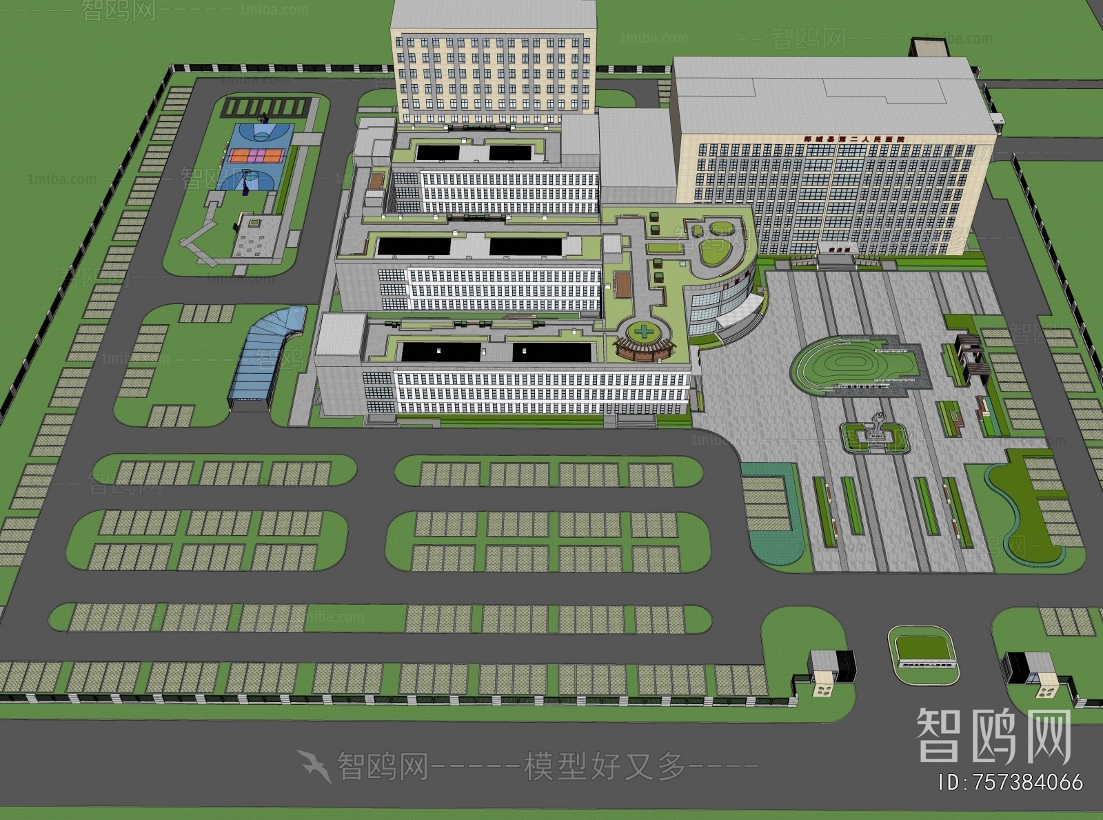 Modern Architectural Bird's-eye View Planning