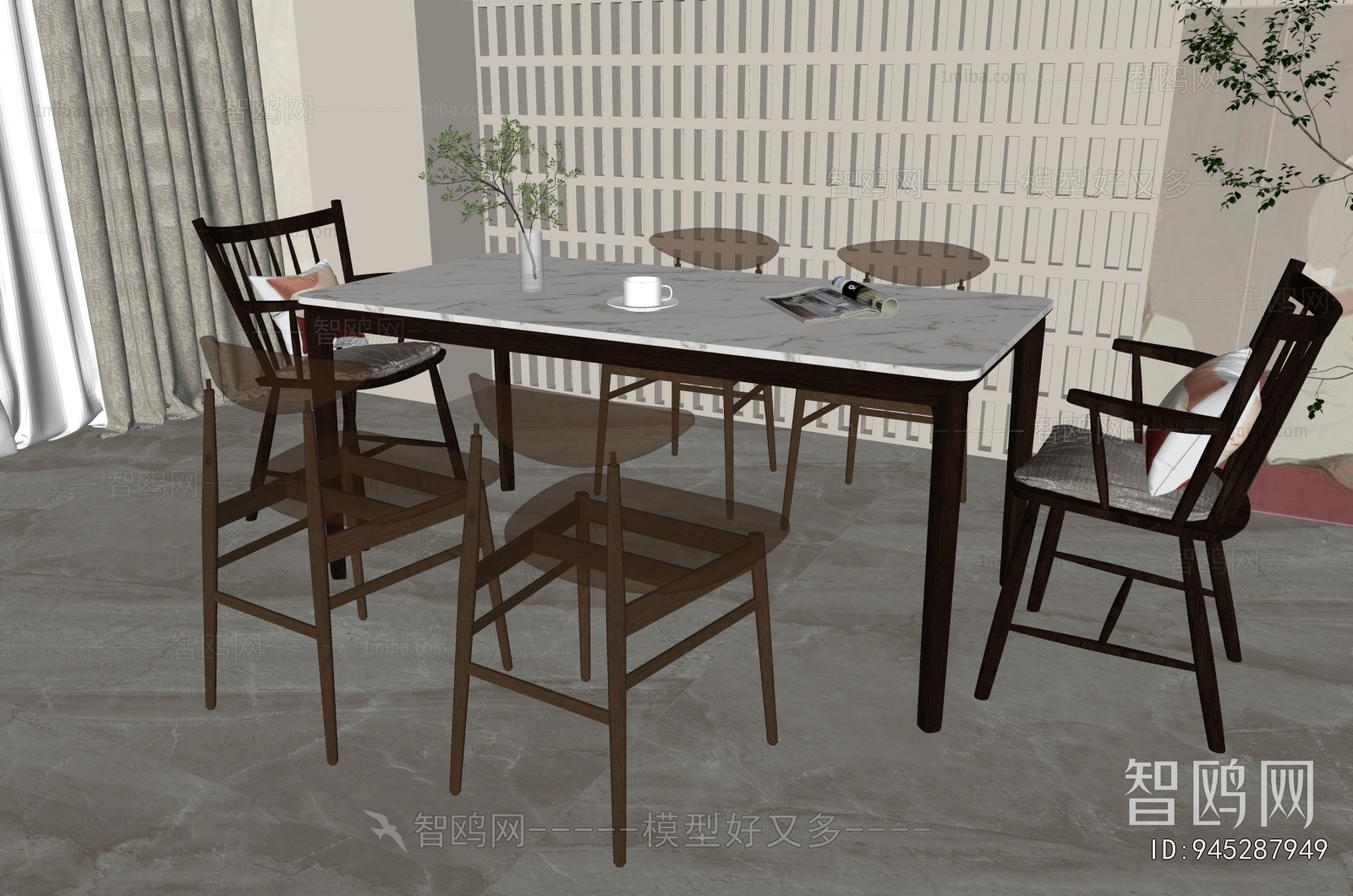 Nordic Style Dining Table And Chairs