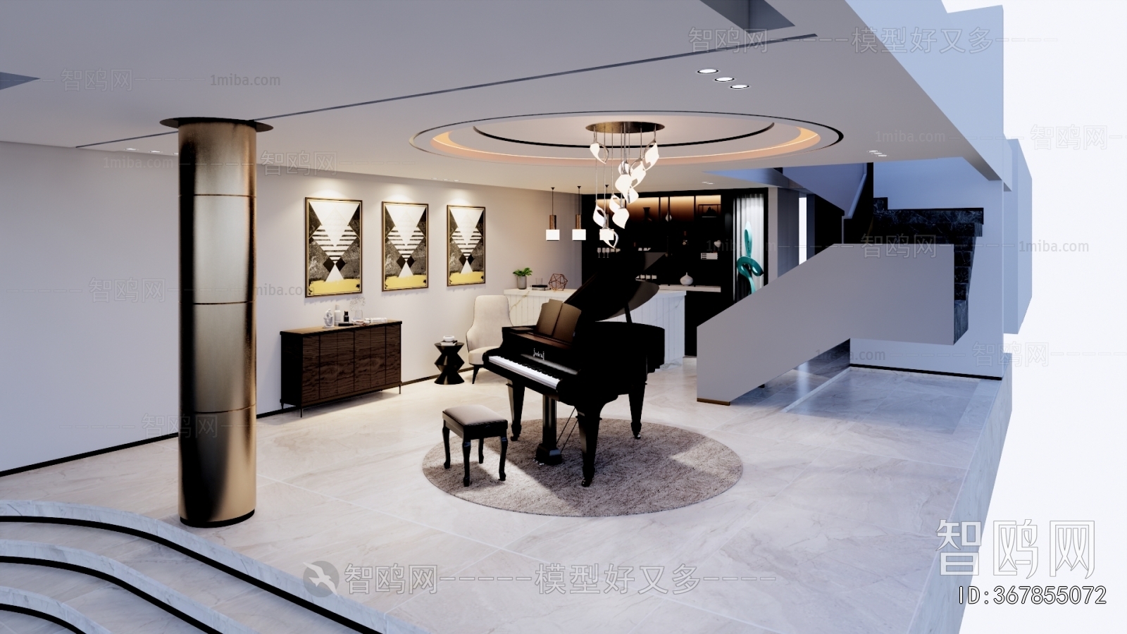 Modern Piano Room