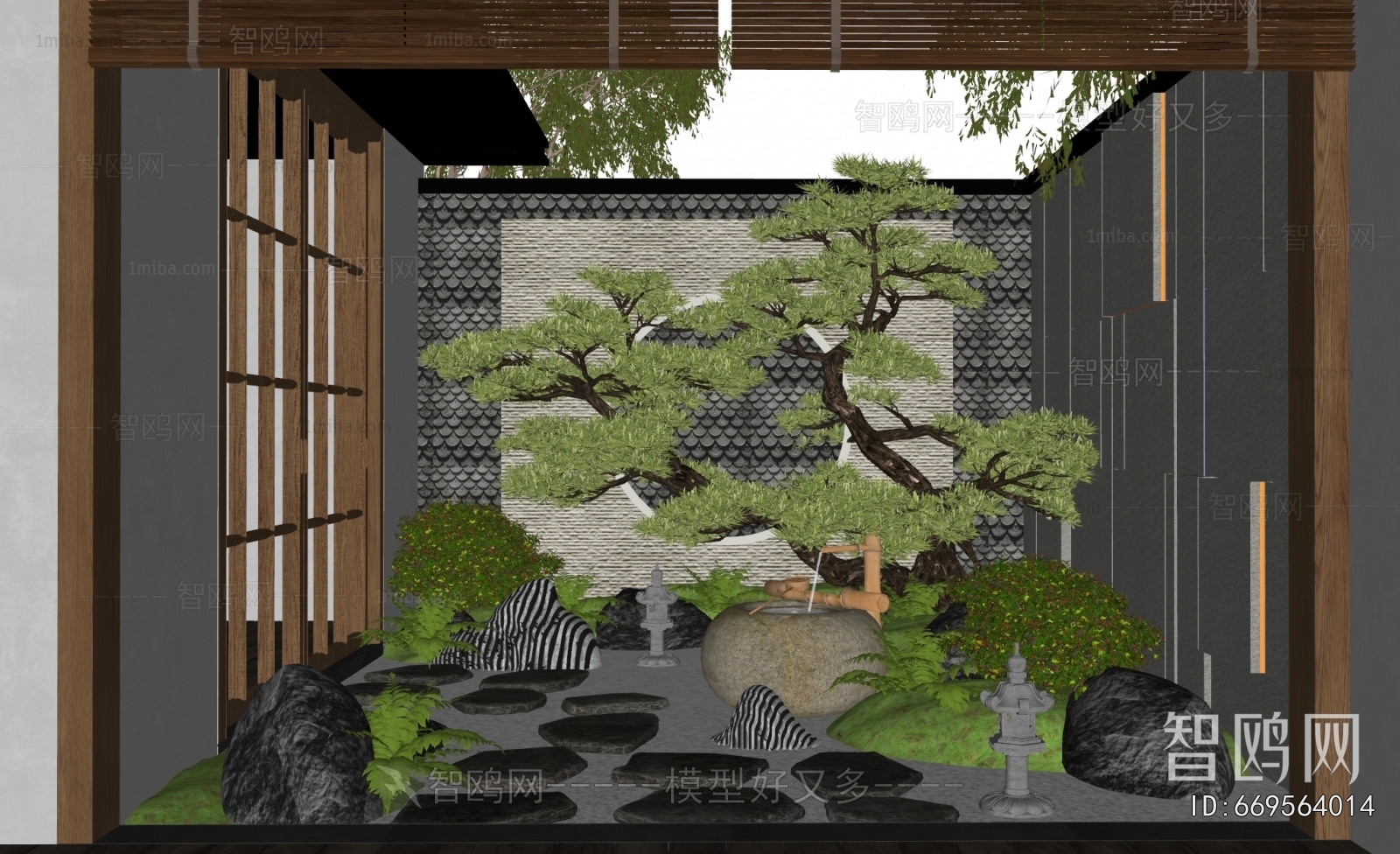 New Chinese Style Courtyard/landscape