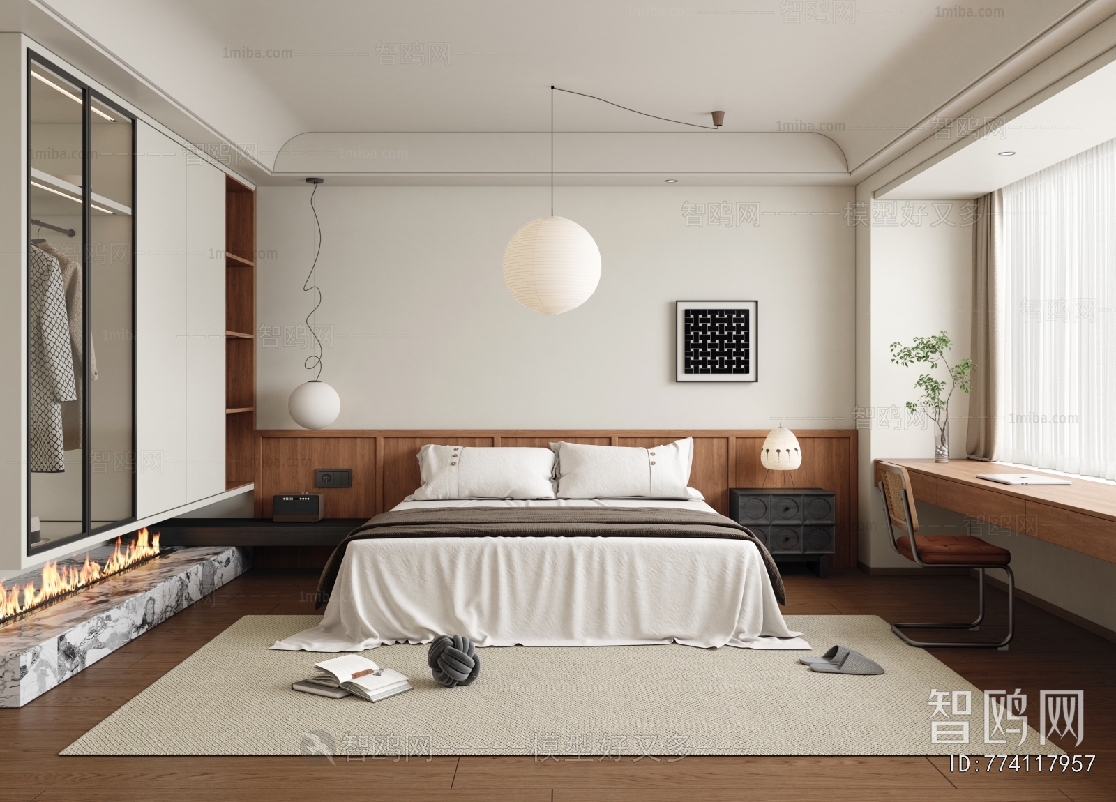 Wabi-sabi Style Bedroom