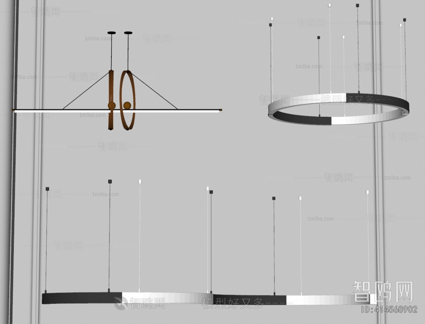 Modern Long Chandelier