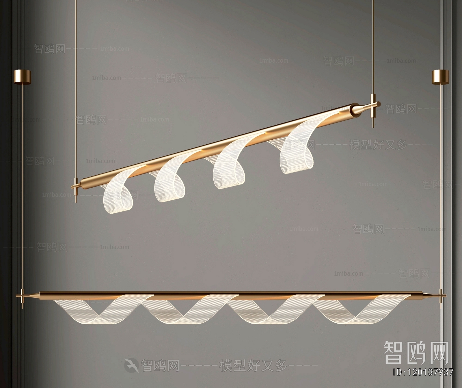 Modern Long Chandelier