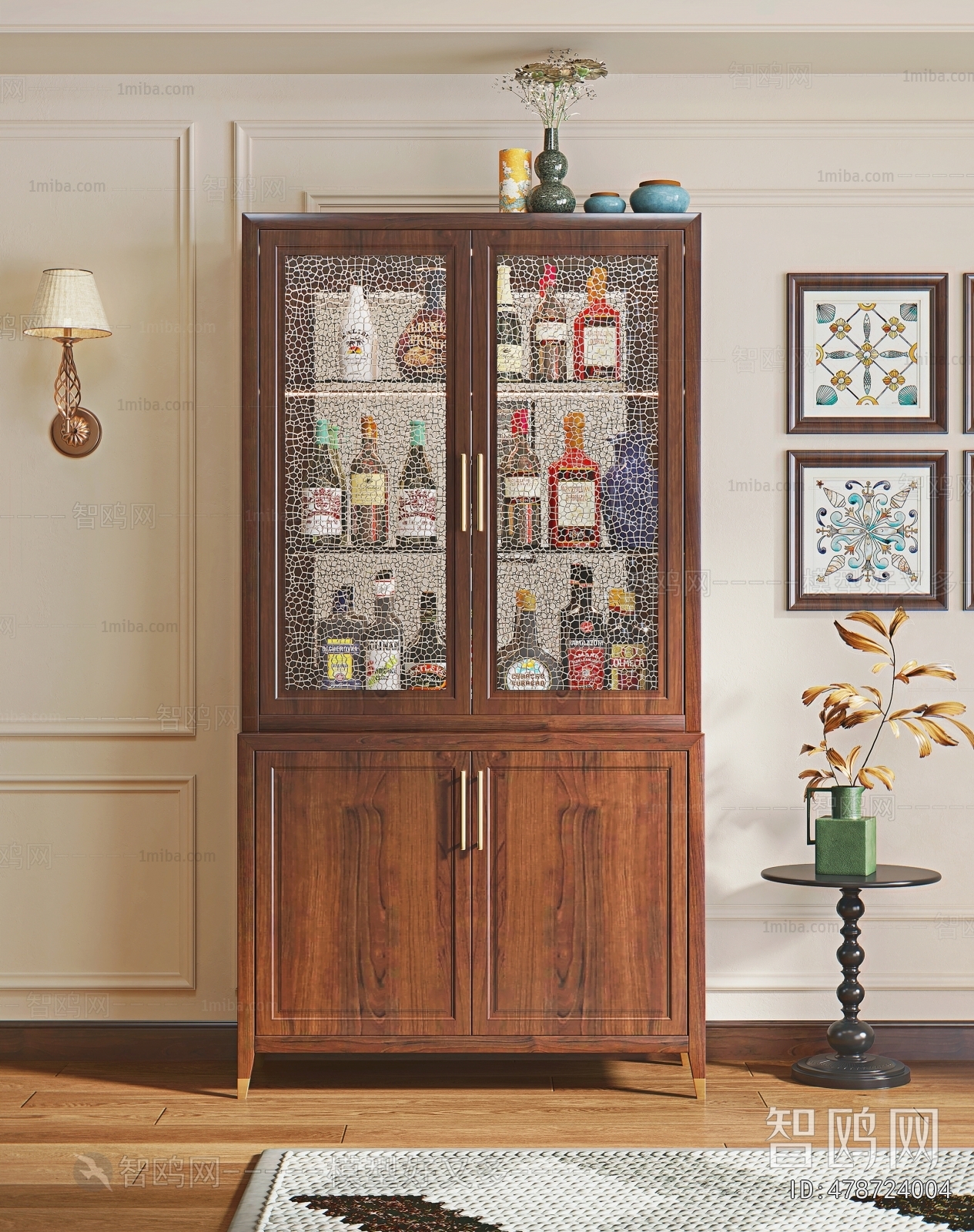 French Style Wine Cabinet