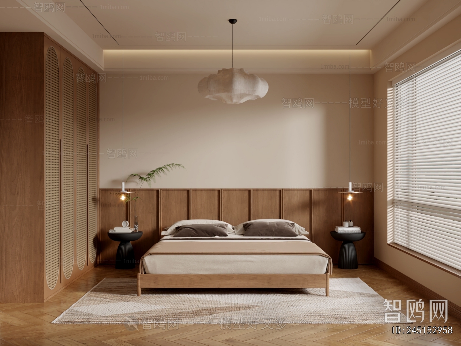 Wabi-sabi Style Bedroom