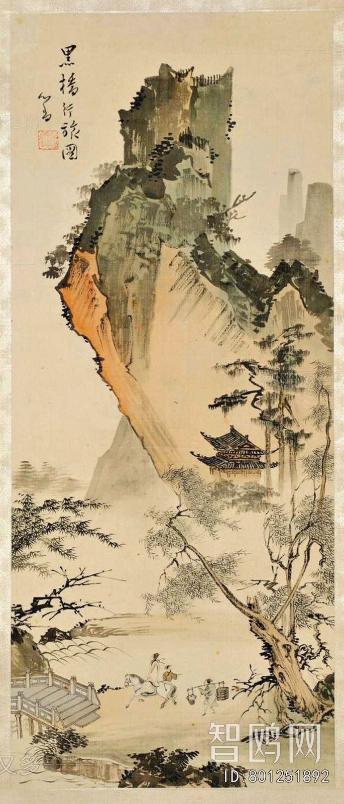 中式国画山水画