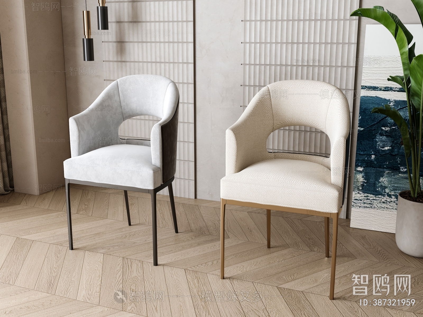 Simple European Style Dining Chair