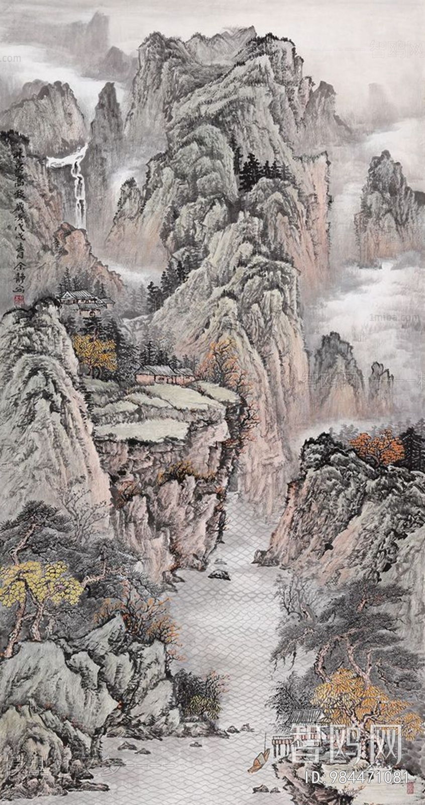 中式国画山水画