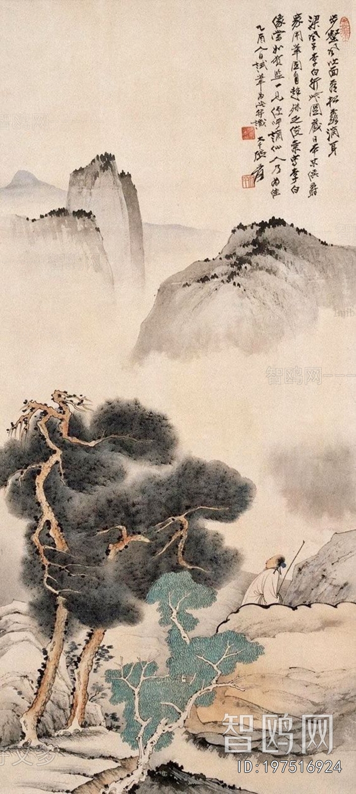 中式国画山水画