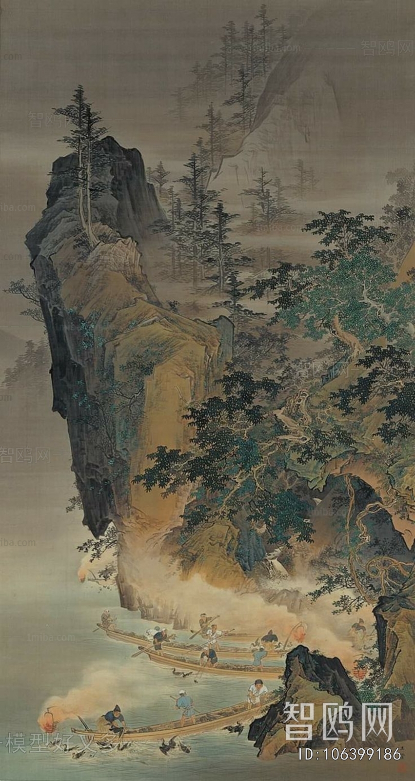 中式国画山水画