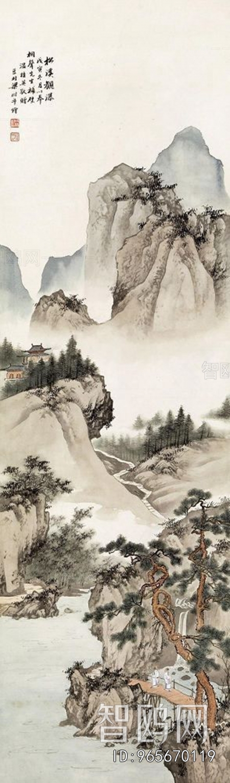 中式国画山水画