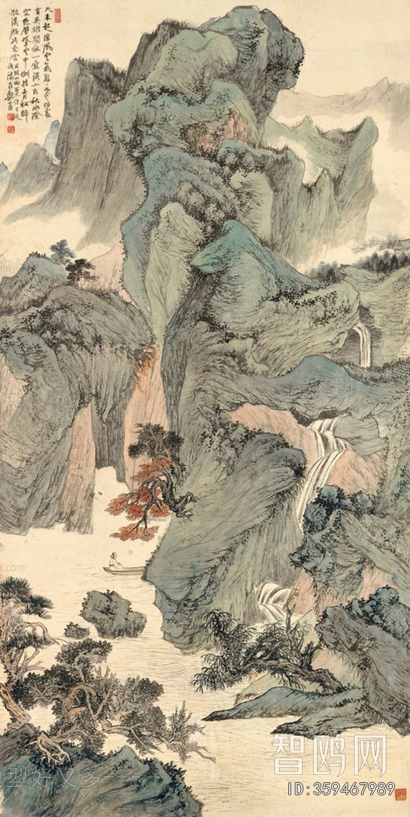 中式国画山水画