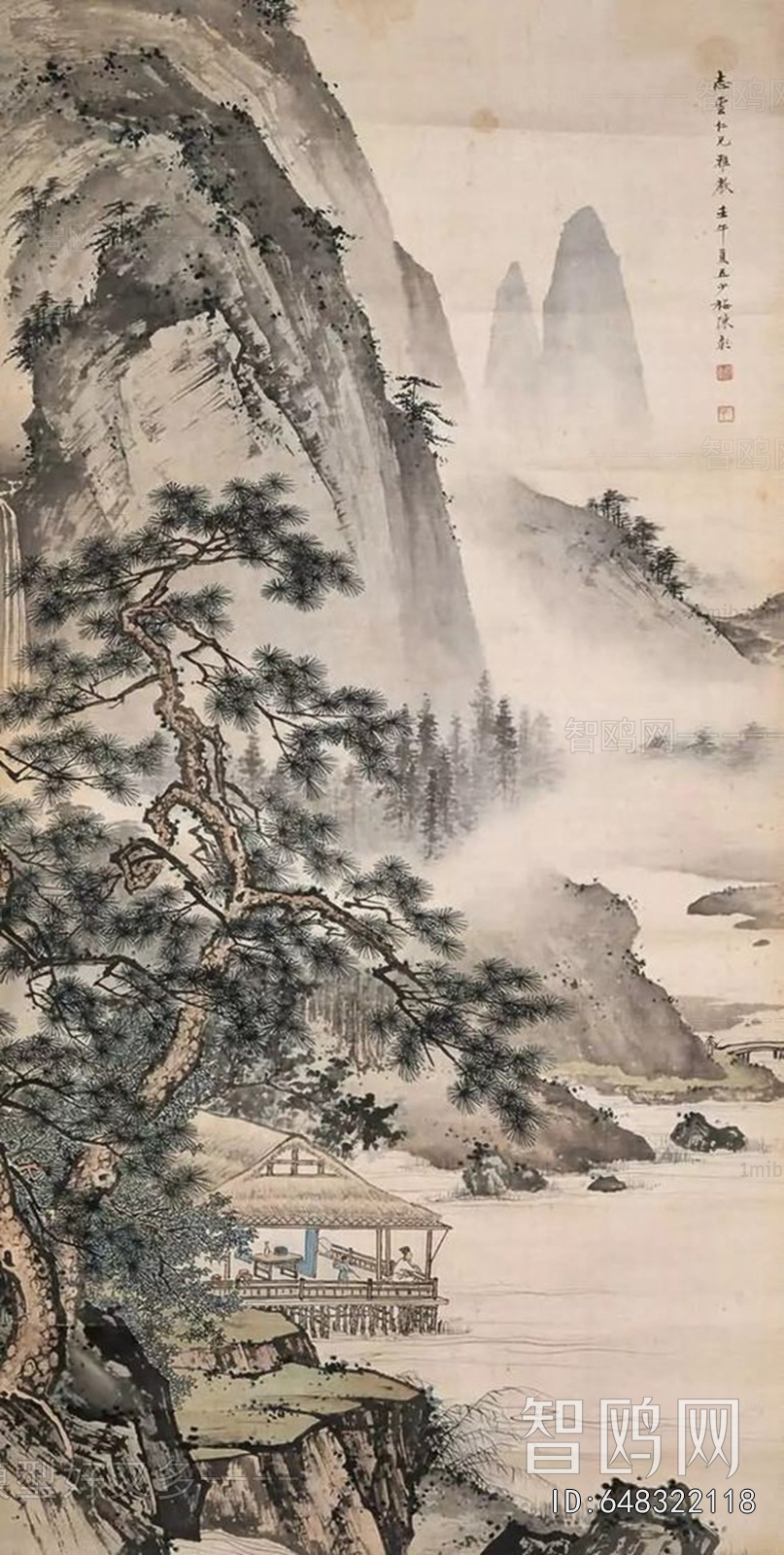 中式国画山水画