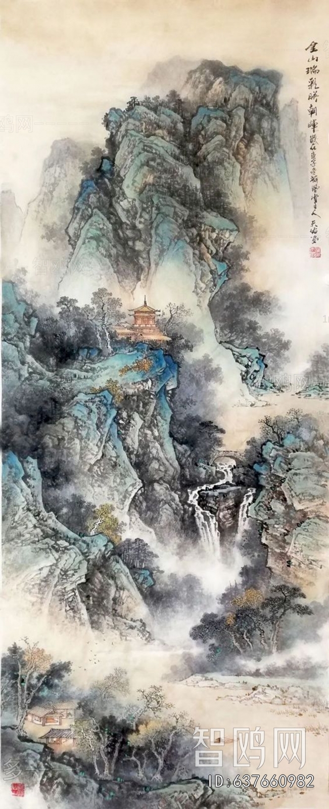 中式国画山水画