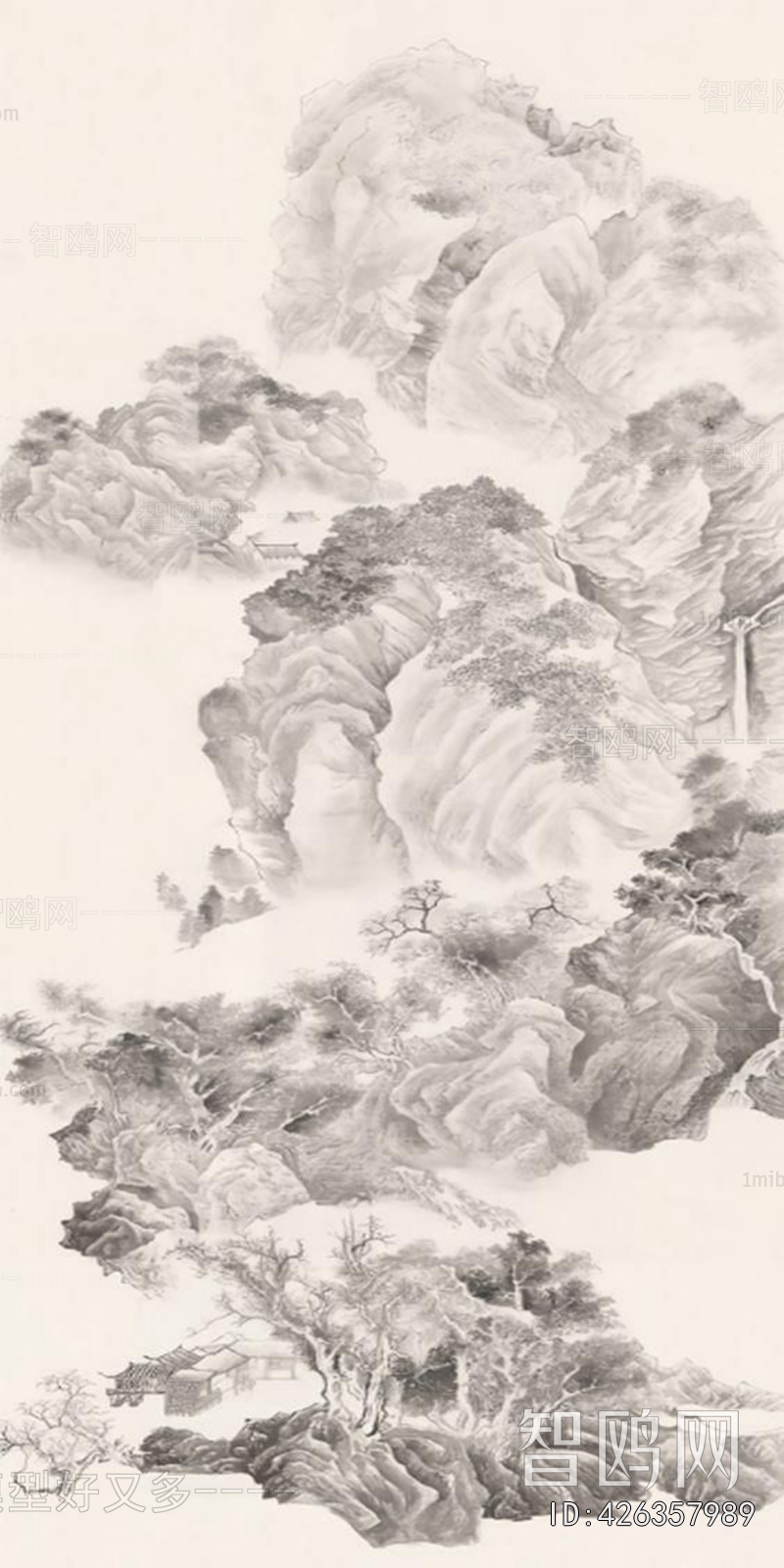 中式国画山水画