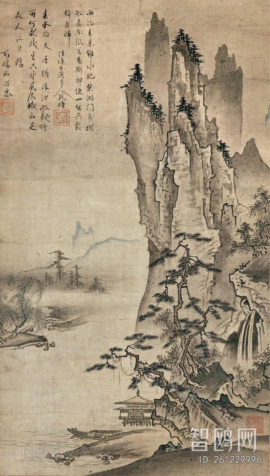 中式国画山水画