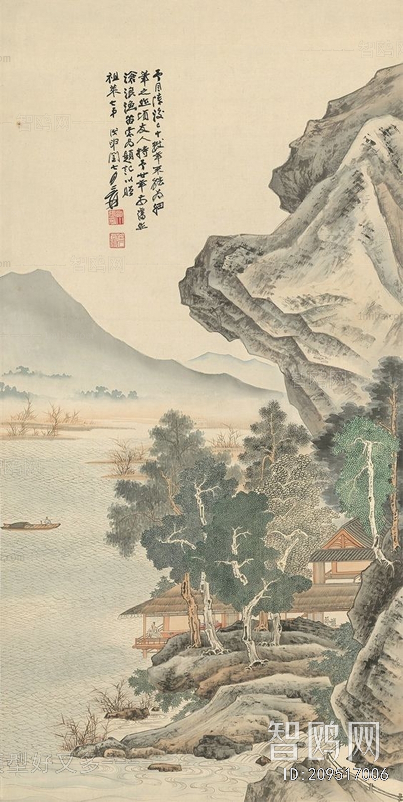 中式国画山水画