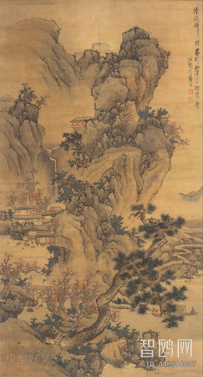 中式国画山水画