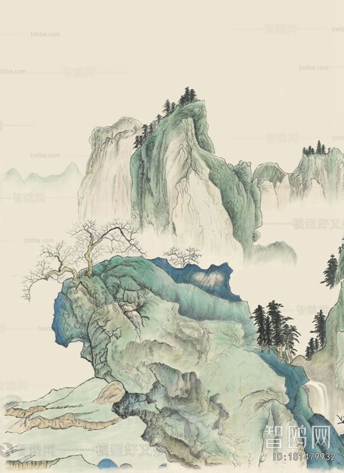 中式国画山水画