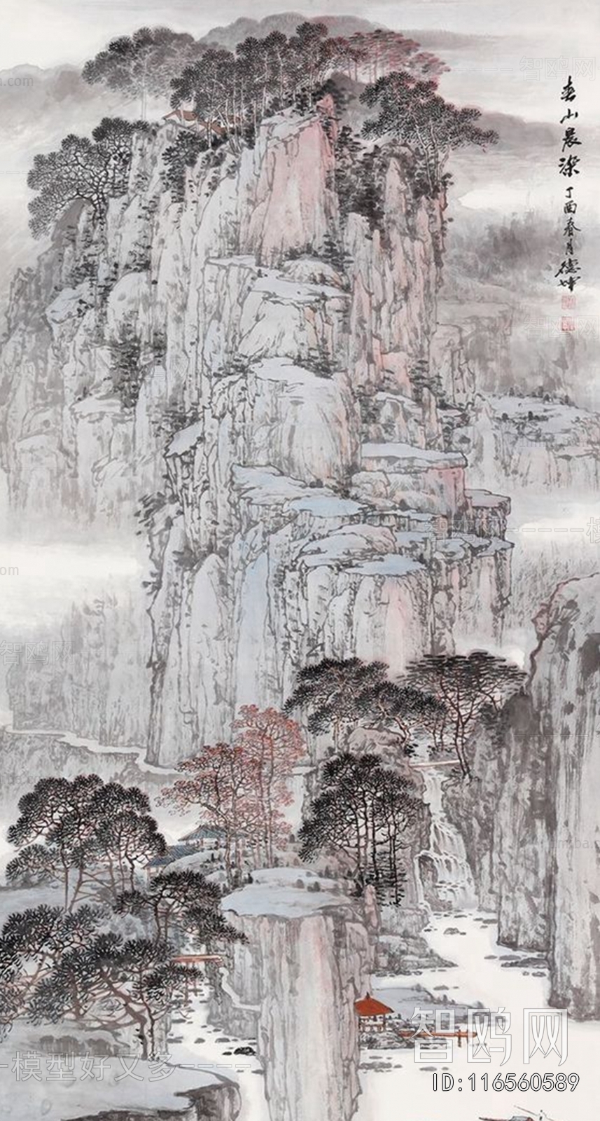 中式国画山水画