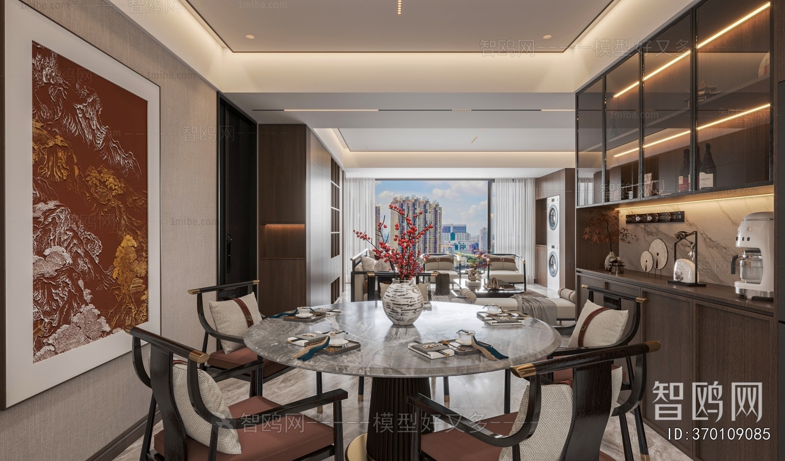 New Chinese Style Dining Room