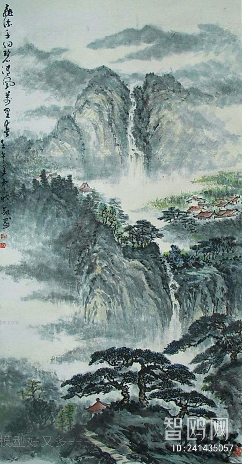 中式国画山水画