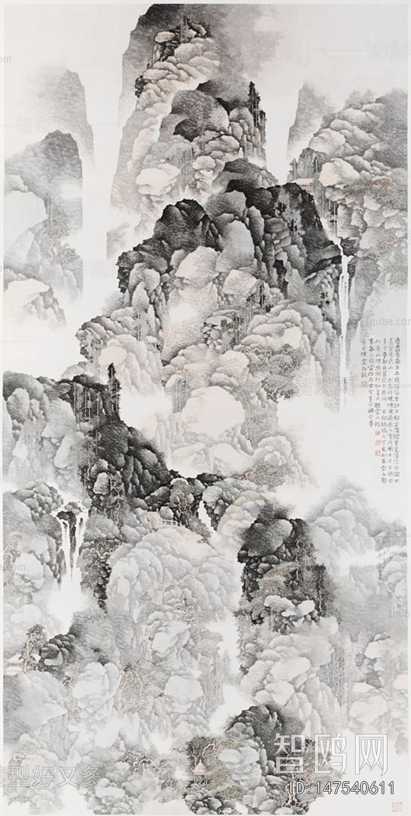 中式国画山水画