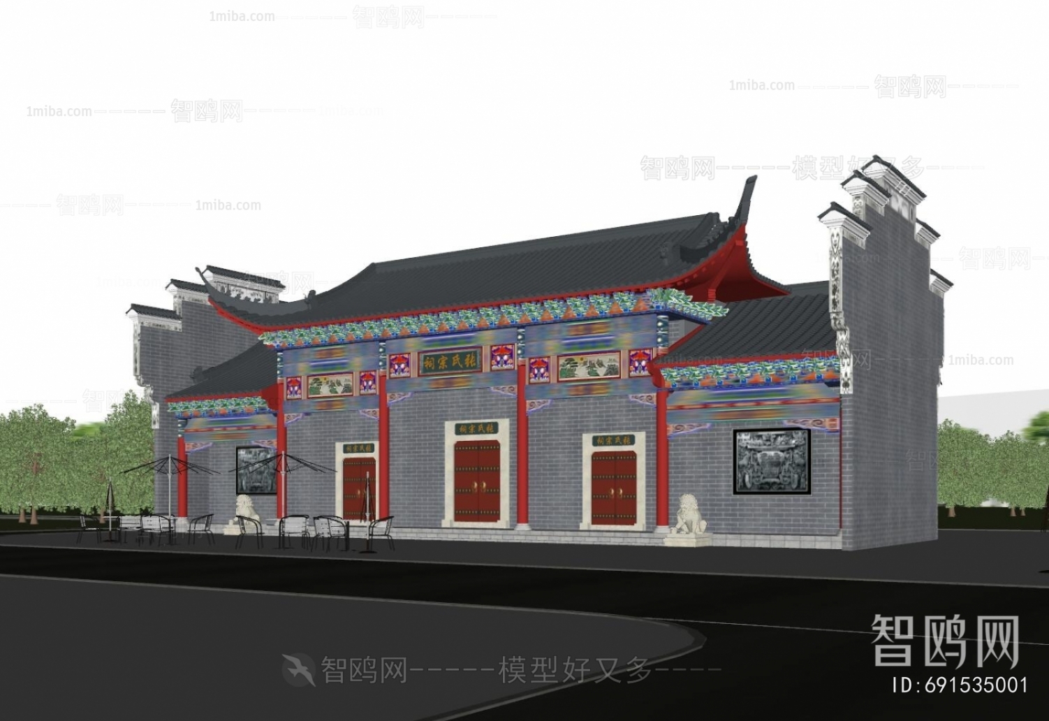 Chinese Style Ancient Architectural Buildings